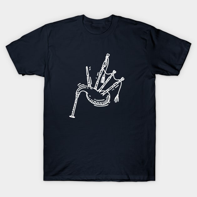 Bagpipes Blarin' T-Shirt by haycitydesign